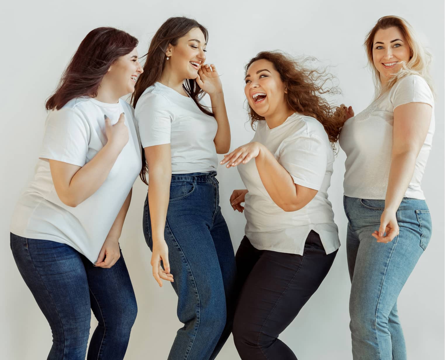 beautiful-young-caucasian-women-casual-having-fun-together-friends-posing-white-background-laughting-looks-happy-well-kept-bodypositive-feminism-loving-themself-beauty-concept 3